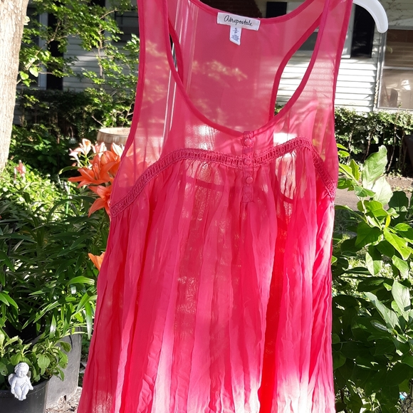Aeropostale Tops - Aeropostle sheer flowy racer back summer top